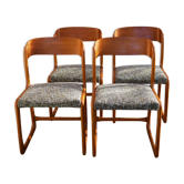 Set of 4 chairs 'sled' edited by Baumann