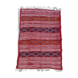 Handmade multi-coloured red carpet