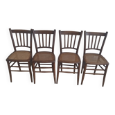 Série de 4 chaises bistrot 