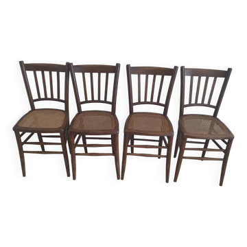 Série de 4 chaises bistrot
