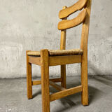 6 brutalist dining chairs