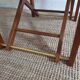 Chaise de directeur en bois et cuir
