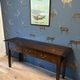 Console table in cherry wood with 3 drawers