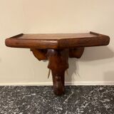 Wall console elephant head