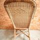 Vintage rattan wicker armchair for adults