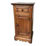 Rustic oak bedside table 1900