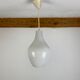 Scandinavian opaline pendant lamp drop 60s