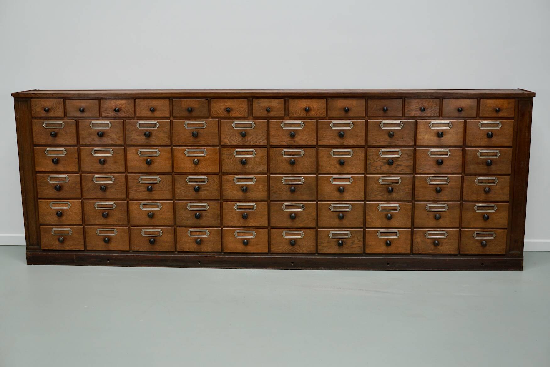 Antique Large German Oak Apothecary / Pharmacy Cabinet, 1920/1930s