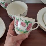 Tasses et assiettes dessert Anglaises Royal Tudor
