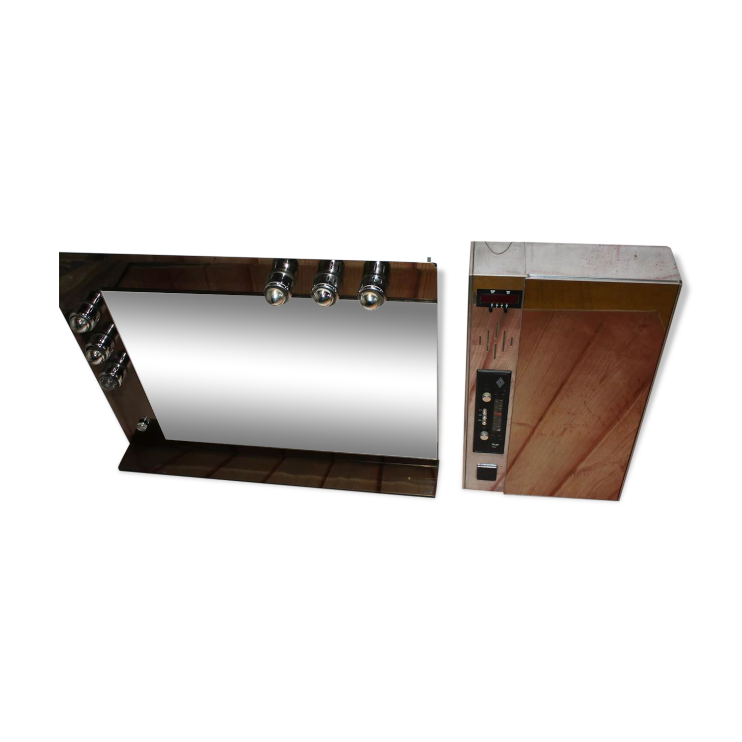 Vintage bathroom lodge mirror