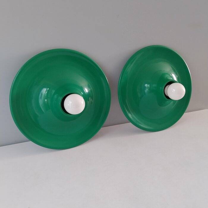 Set de 2 appliques design Italien années 70