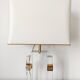 Pair of plexiglass lamps Hollywood Regency 1970
