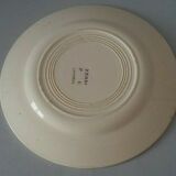 Flat plate in earthenware marked PB Limoges model Henri early XXth