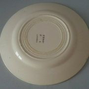 Flat plate in earthenware marked PB Limoges model Henri early XXth
