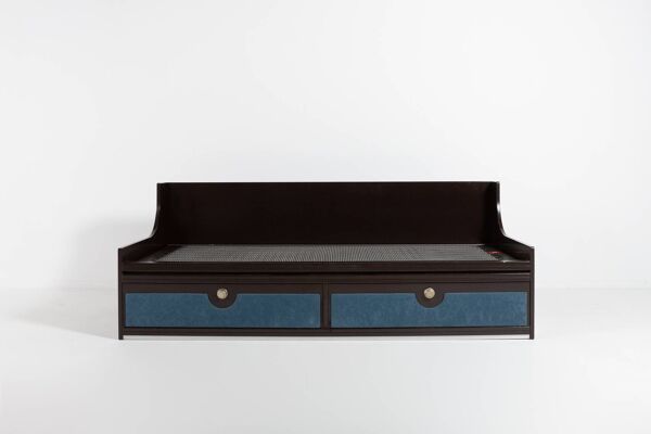 Cadre de lit simple La Permanente Mobili Cantu, Italie des années 1980