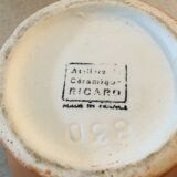 Ricard round ceramic carafe 1 liter a small chip