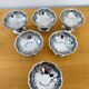 Vintage stainless steel ice cream bowls in a set of 6.