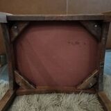 Ancien tabouret velours