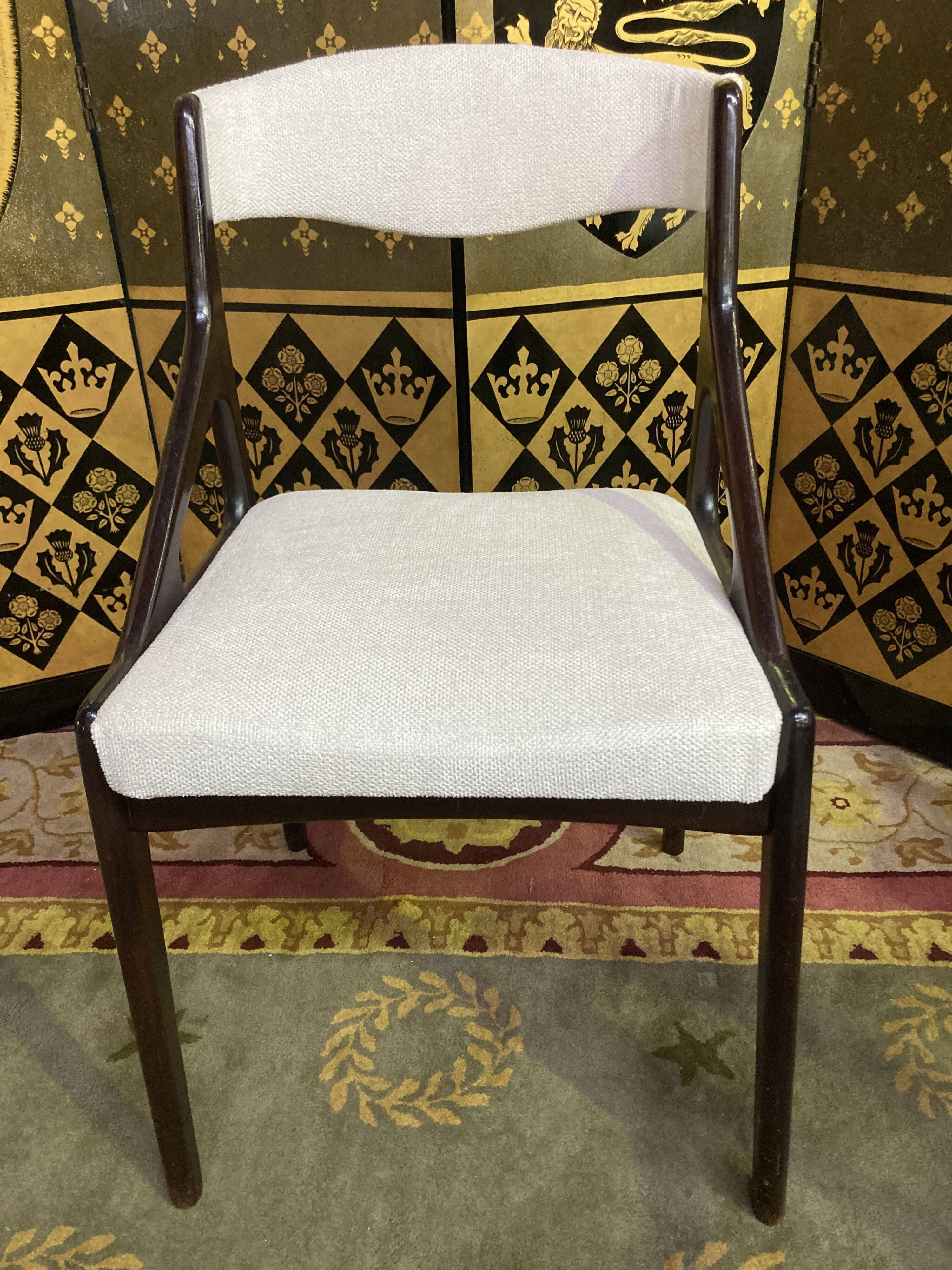 6 chairs 70s mahogany