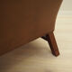 Brown leather armchair, Danish design, 1960s, production: Denmark