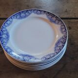 Assiettes terre de fer Boch 1890
