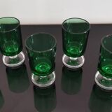 6 verres apéritif Luminarc Cavalier couleur vert bouteille