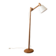 Vintage Danish Pine Adjustable Floor Lamp by +LYS Denmark, 1960s