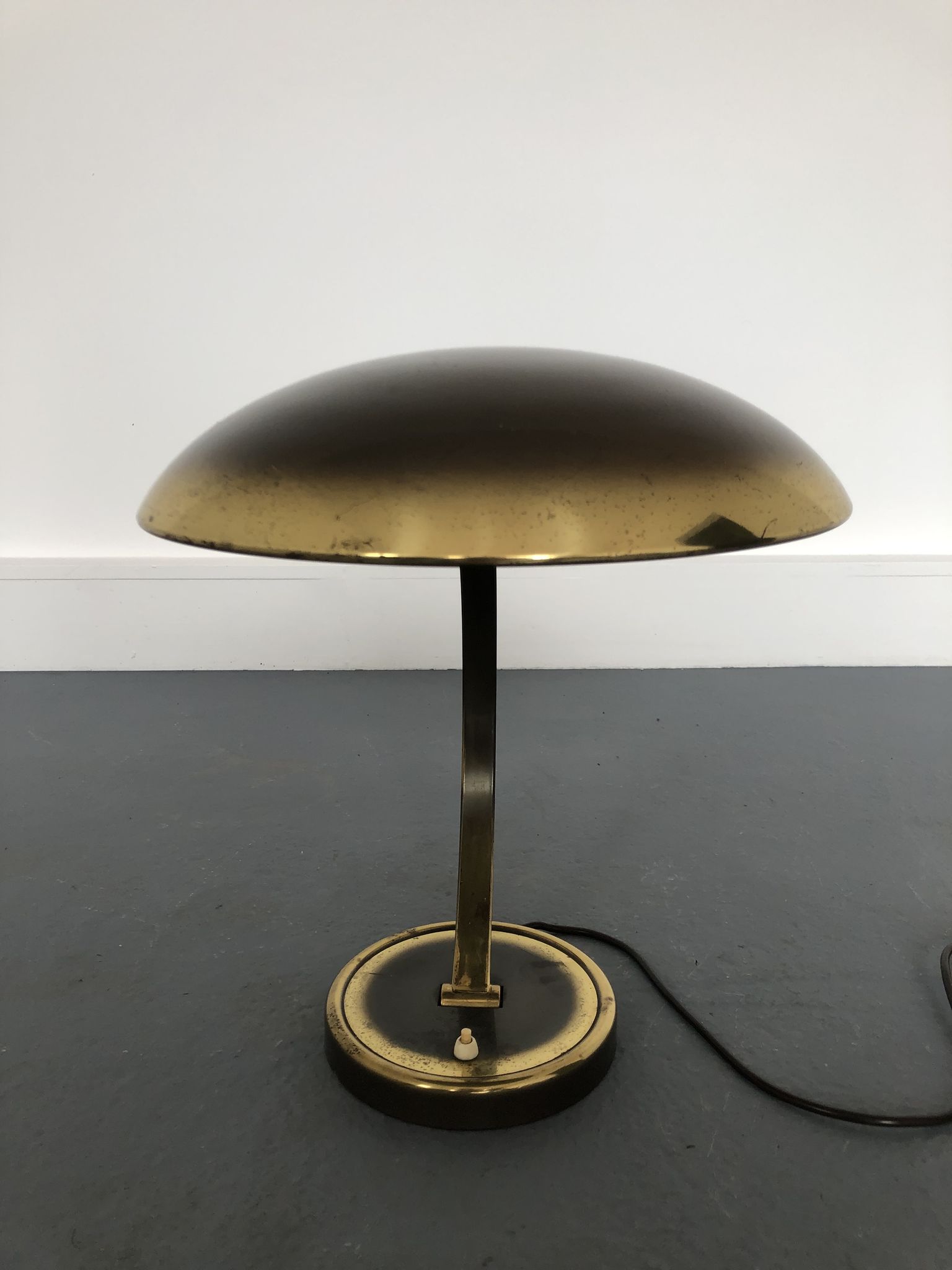 Brass bauhaus desk lamp 6751 by christian dell for kaiser leuchten, 1930s