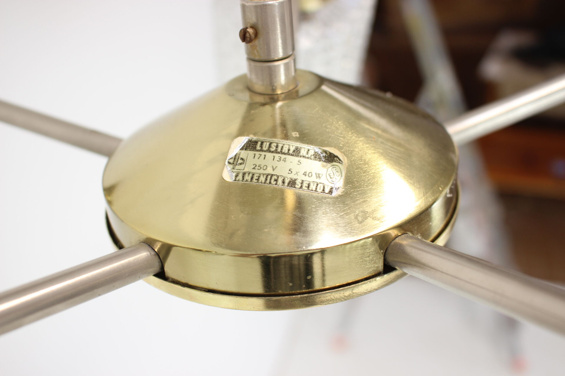 Mid-Century Chandelier / Kamenický Šenov, 1970's