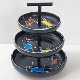 Vintage 1950 ceramic aperitif serving tray