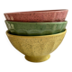 3 speckled bowls Moulin des Loups