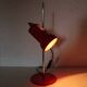 Lampe de bureau en métal rouge