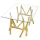 Sculptural gilt bronze coffee table