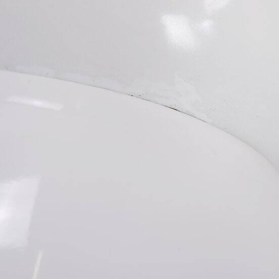 white lacquered "Egg" Lounge Chair