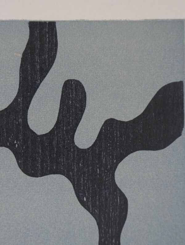 Jean arp : relief i - bois gravé original