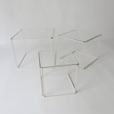 Set of three nesting tables designed by Max Sauze in the 1970s