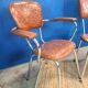Suite de 4 chaises confort lux vers 1950