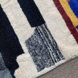 Handmade pure wool rug, size 140 x 260 cm.