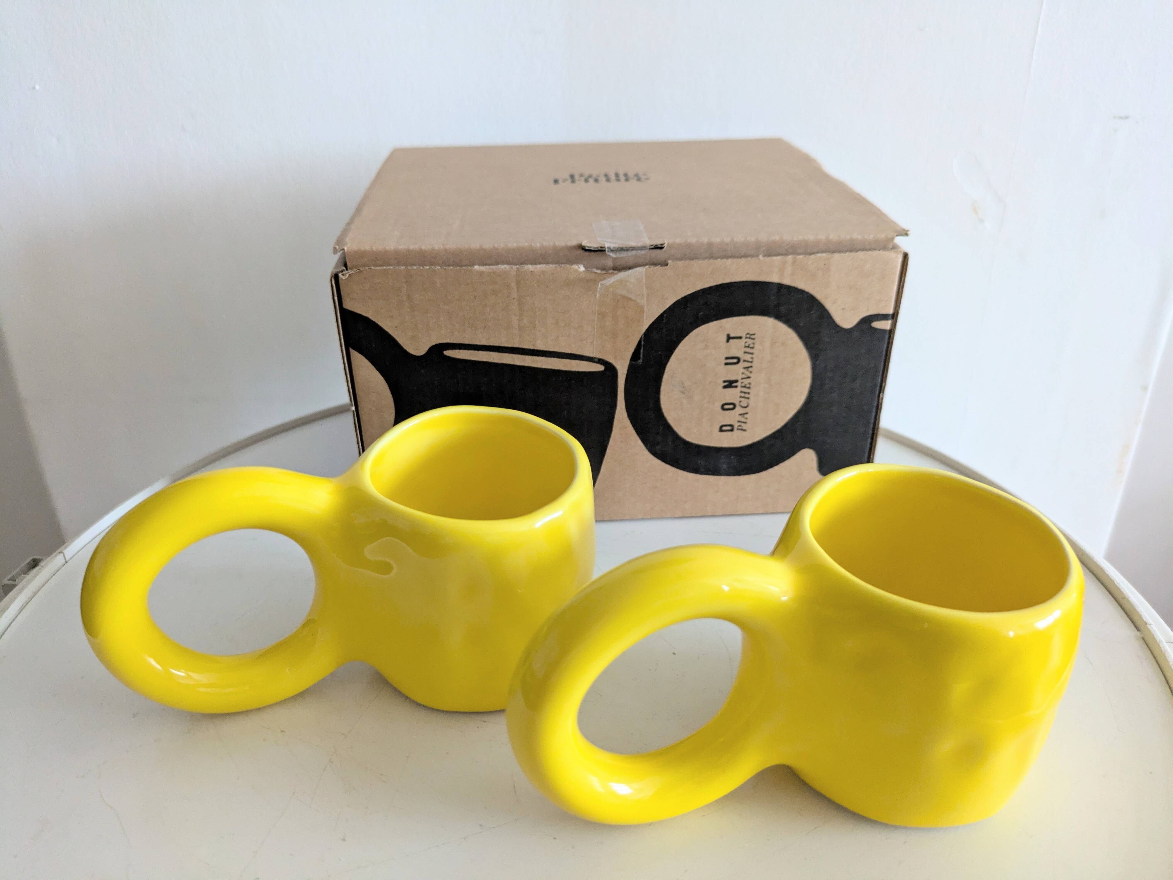 Pair of Donut cups by Petite Friture designed by Pia Chevalier
