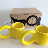 Pair of Donut cups by Petite Friture designed by Pia Chevalier