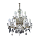 Former 15 branches with tassels of glass chandelier
