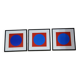 Vintage Optical Art Triptych - Victor Vasarely - 3 Frames 40x40cm