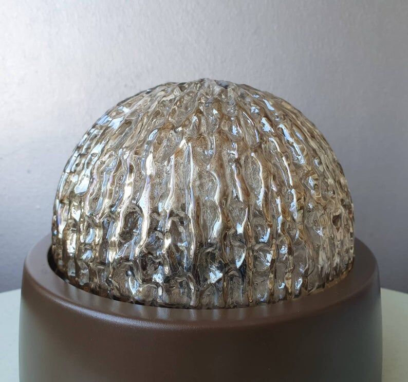 Vintage 70s glass ceiling light