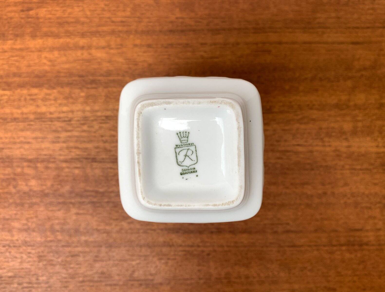 Brutalist porcelain vase from mid-century Wunsiedel Bavaria Porcelain, 1960s.