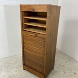 Oak Tambour Filing Cabinet, 1900s