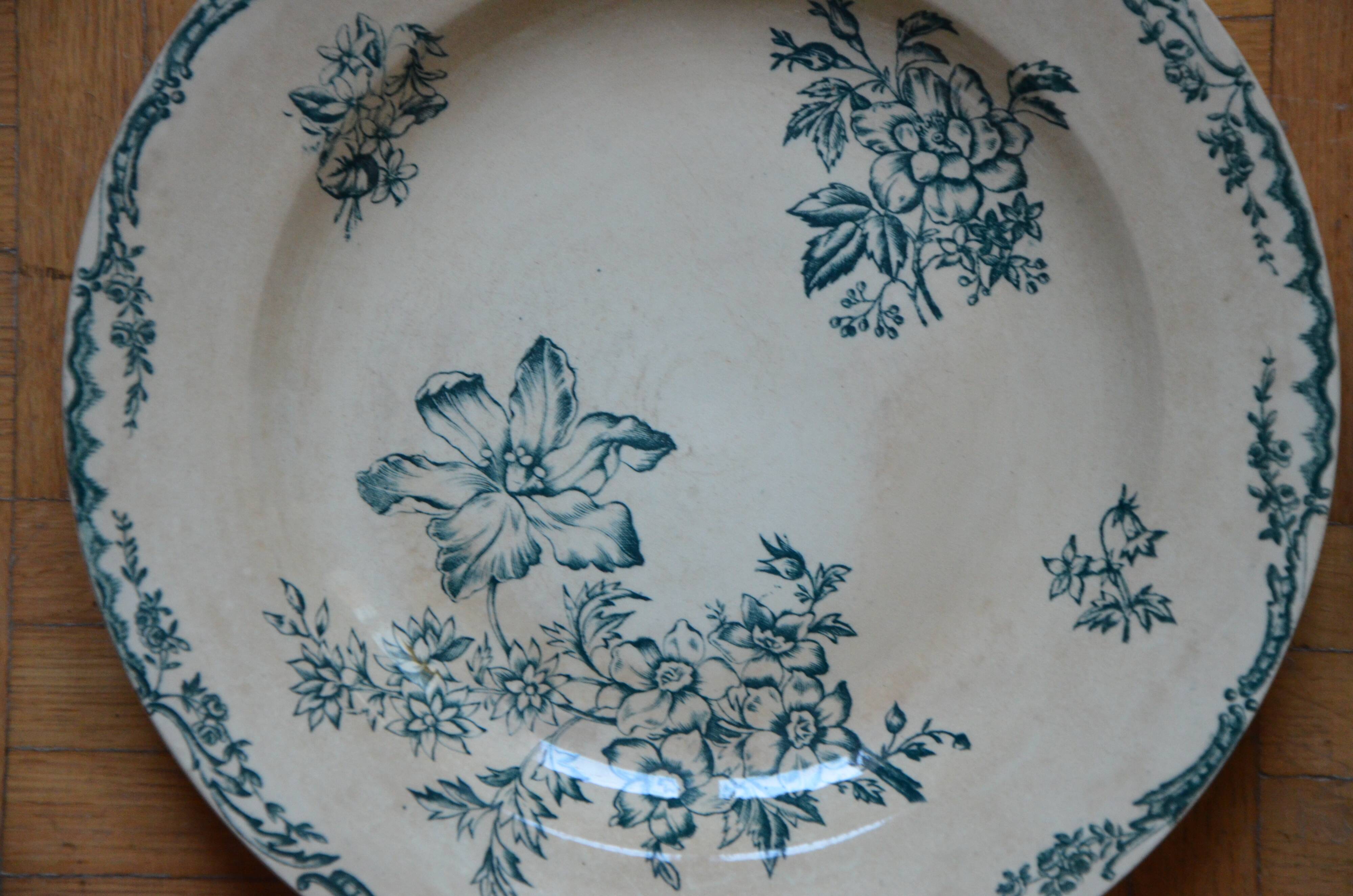 Lot 6 plates old creves Saxony