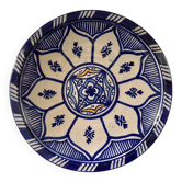 Assiette marocaine bleu cobalt