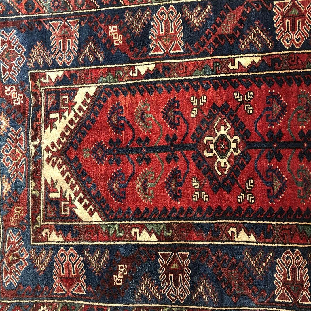 Old oriental carpet 113x179