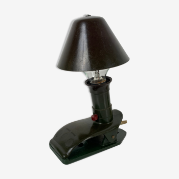 Lamp Pince spot mushroom Art Deco Bakelite Swiss Made