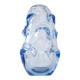 Mid-century modern crystal vase in pale blue by Börne Augustsson for Åseda
